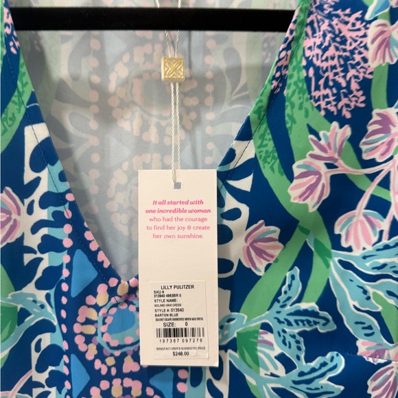 NWT Lilly Pulitzer Noland Maxi Dress Seacret Escape Engineered Woven Maxi Dress - Picture 8 of 13